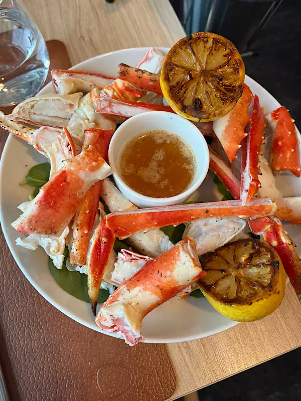 Kingcrab-Dinner auf der Havila Polaris
